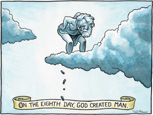 Framed Original Painting "The Eighth Day"