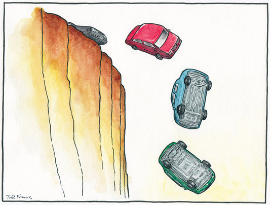 Framed Original Painting "Detroit Steel"