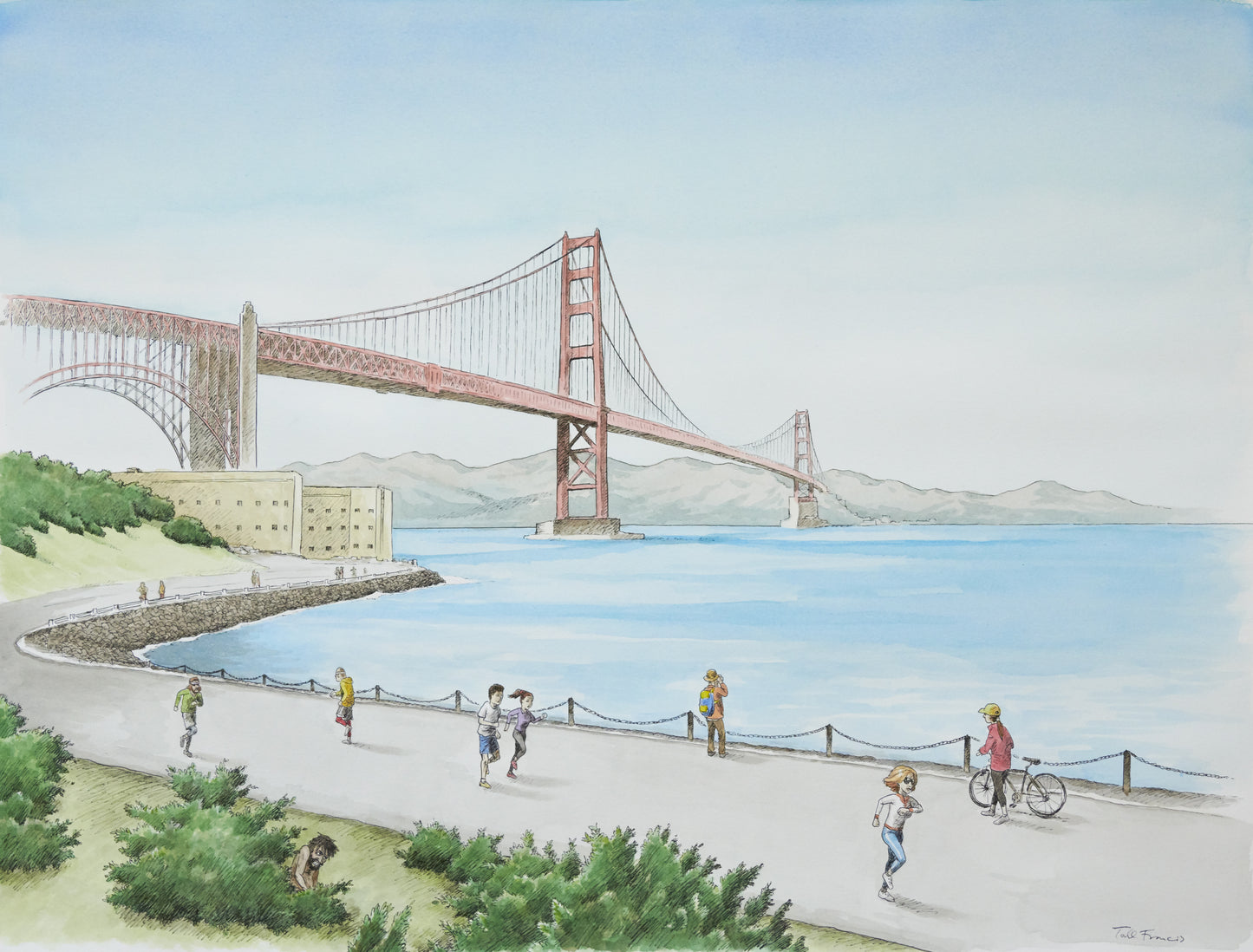 Landscape With Masturbator: Golden Gate Bridge