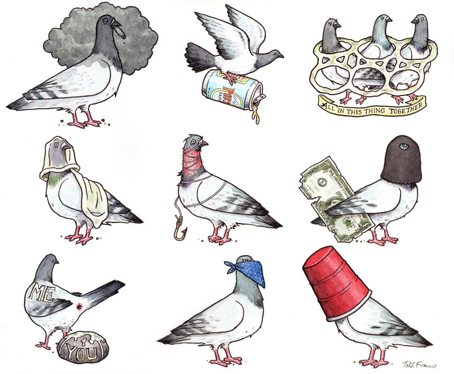 Nine Pigeons Right Here